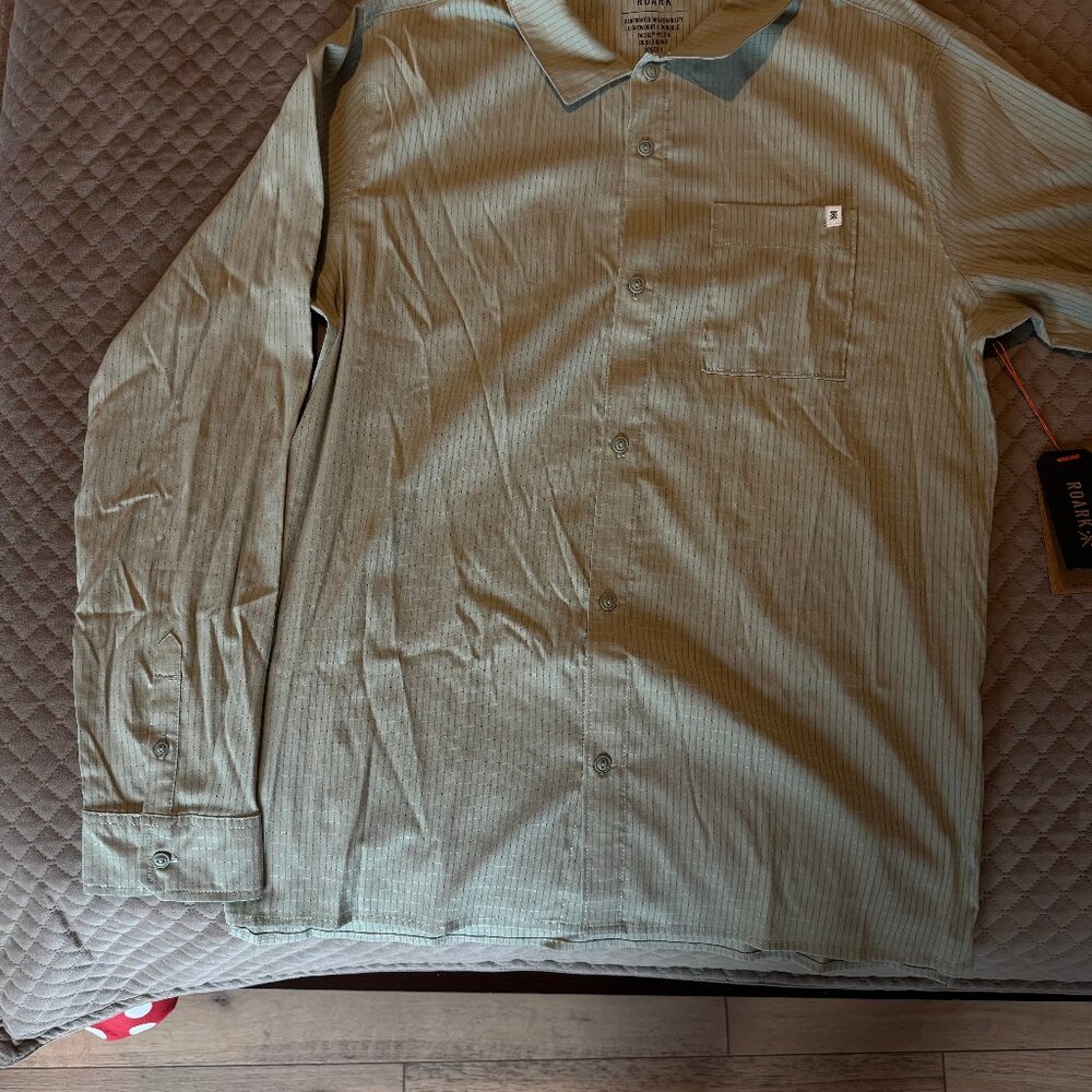 Roark NWT Bless Up Breathable Ultralight longsleeve Button up shirt
